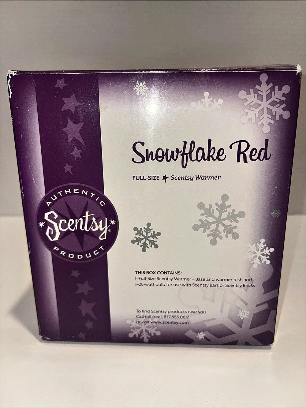 Scentsy Snowflake Red Snowflake Wax Warmer Red - Retired